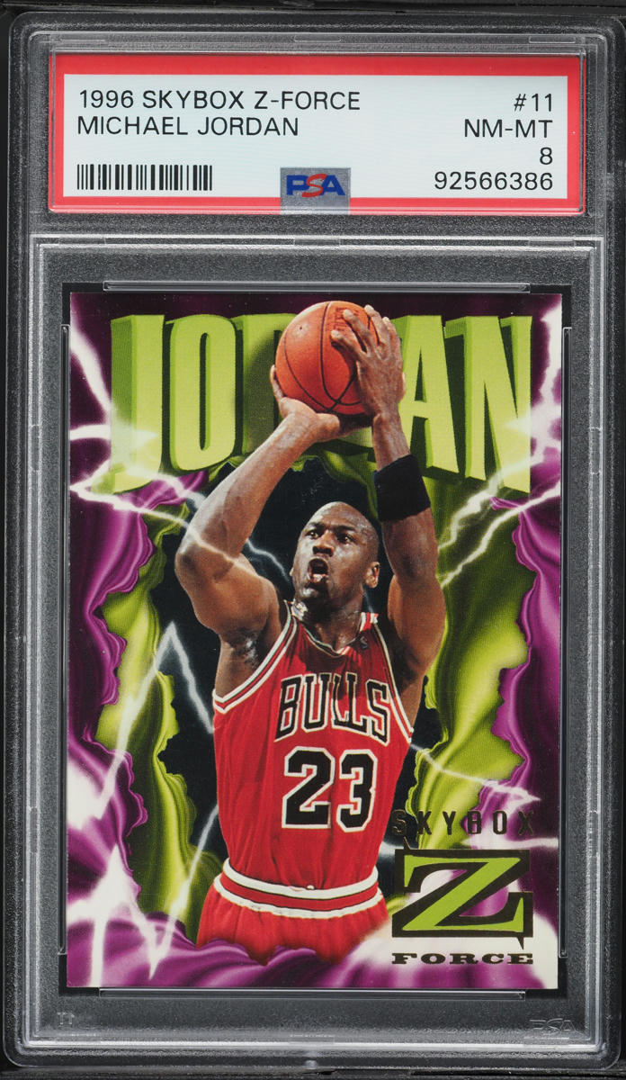 1996 Skybox Z-Force Michael Jordan #11 PSA 8 NM-MT