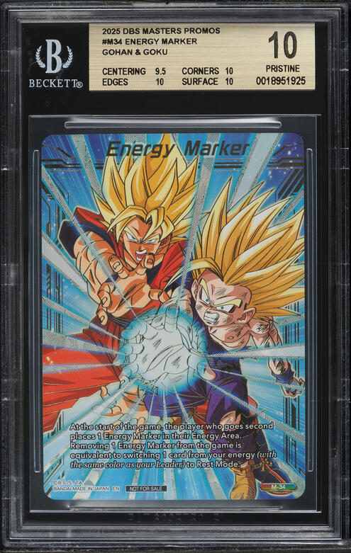 2025 DBS Fusion World Japanese Promo Gold Energy Marker Broly CGC