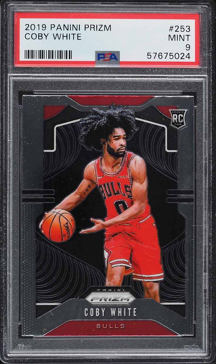 2019 Panini Prizm Green Coby White ROOKIE #253 PSA 10 GEM MINT on