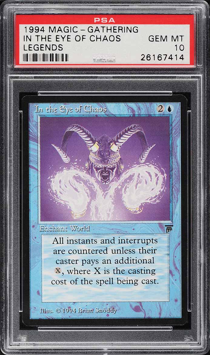 1994 Magic The Gathering MTG Legends The Lady Of The Mountain PSA