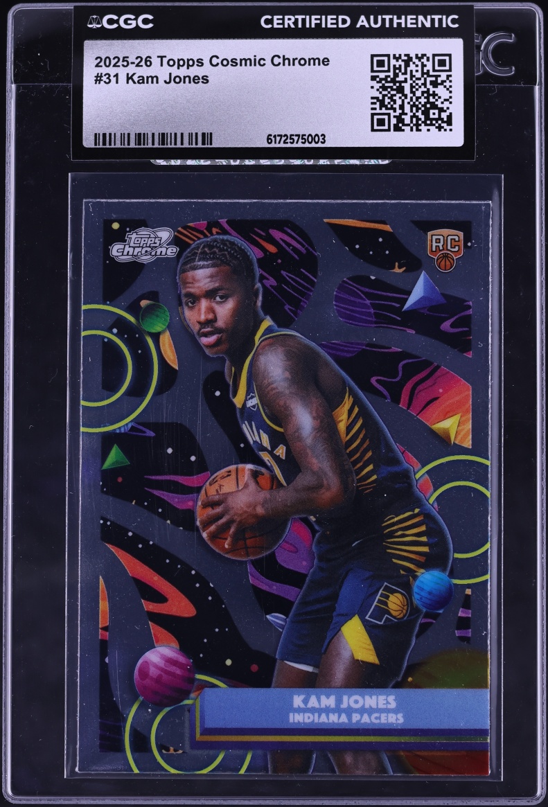 2025 Topps Chrome Cosmic Kam Jones ROOKIE #31 CGC AUTH