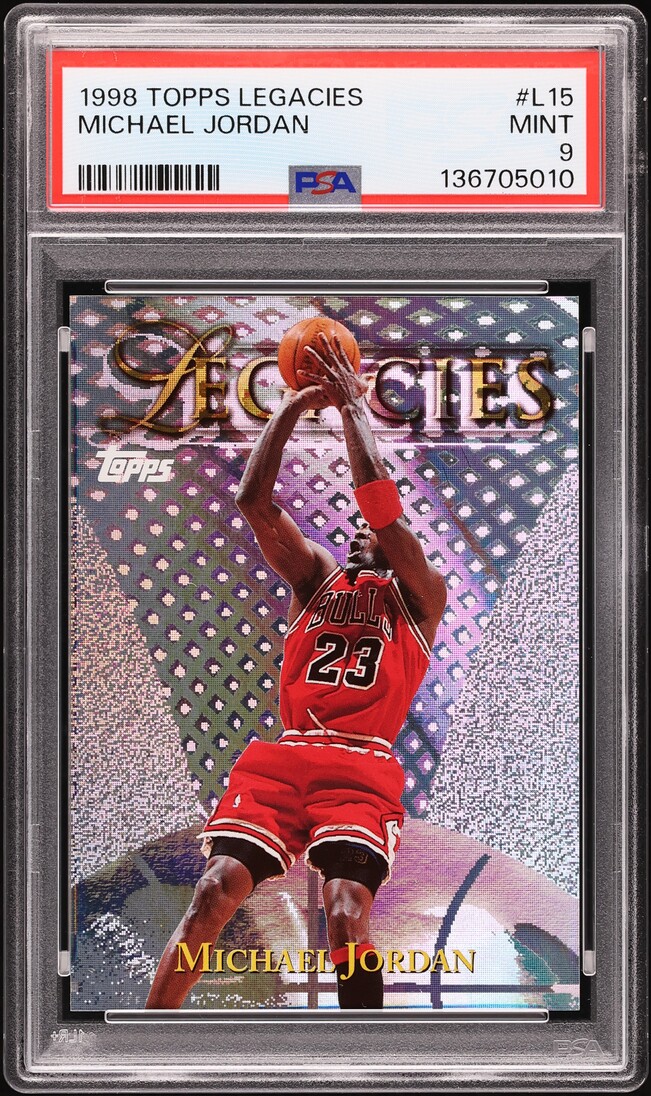 1998 Topps Legacies Michael Jordan #L15 PSA 9 MINT