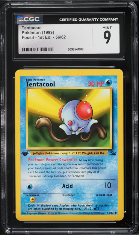 pokemon card tentacool - Tentacruel 073/165 - Pokemon 151 - Reverse Foil [W] Acid (10) Vintage Original Pokmon Fossil Set