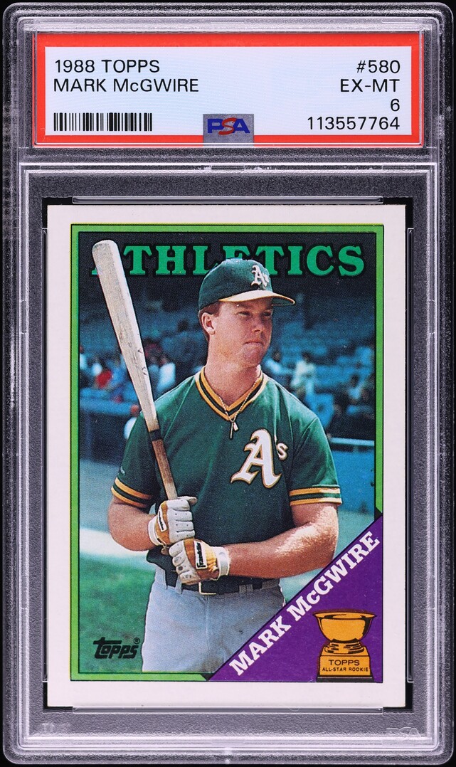 1988 Topps Mark McGwire #580 PSA 6 EXMT