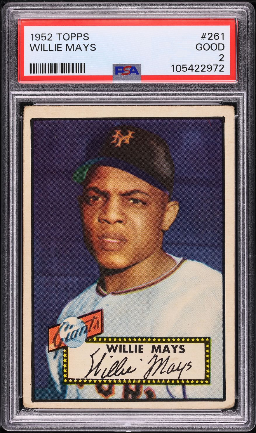 1952 Topps Willie Mays #261 PSA 2 GD