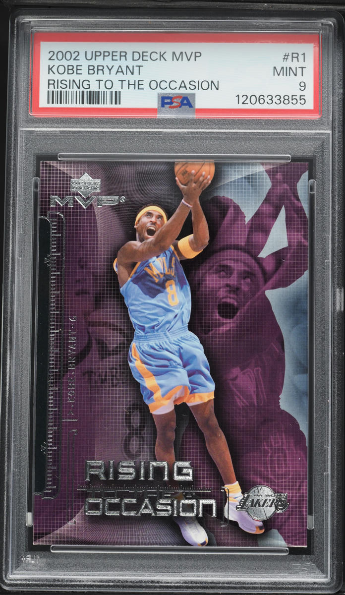 2002 Upper Deck MVP Rising To The Occasion Kobe Bryant #R1 PSA 9 MINT
