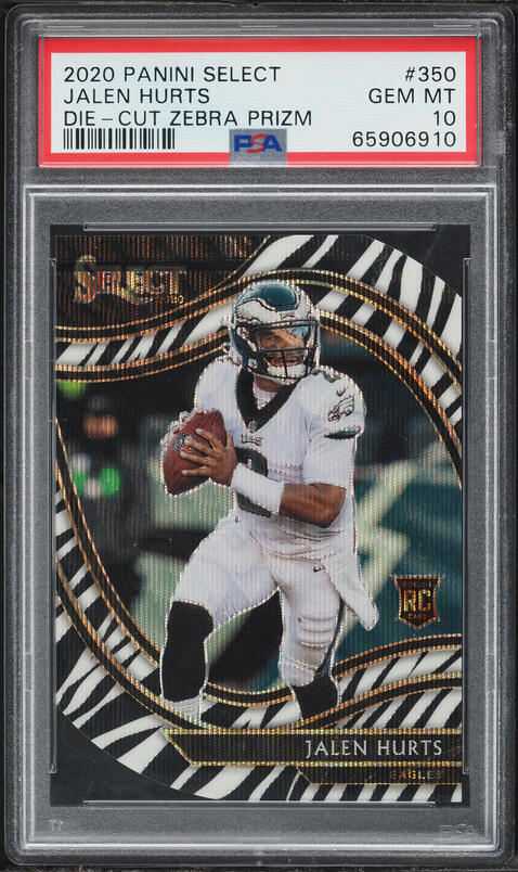 2022 Select Club Level Neon Green Prizm Die-Cut Jalen Hurts /299
