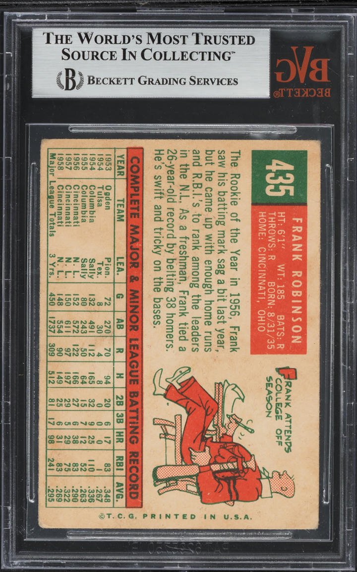1959 Topps Frank Robinson #435 BVG 3.5 VG+