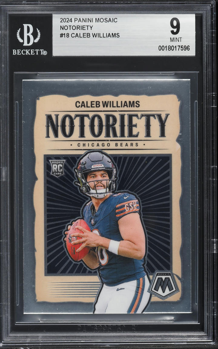 2024 Panini Mosaic Notoriety Caleb Williams ROOKIE #18 BGS 9 MINT