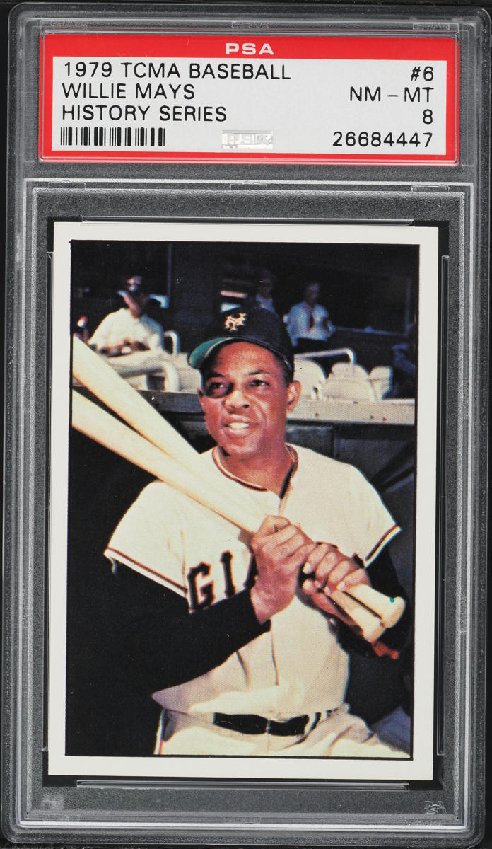 1979 TCMA Baseball History Series Willie Mays #6 PSA 8 NM-MT