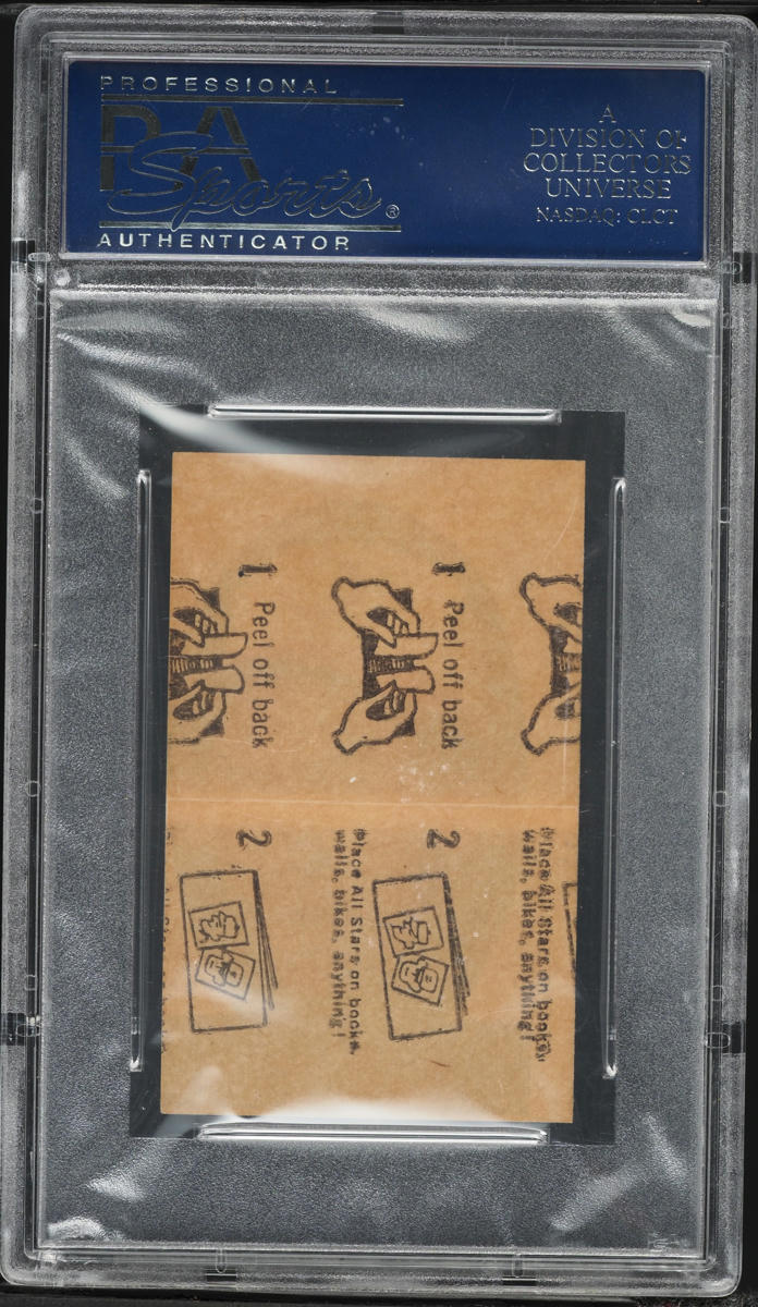 1963 Topps Peel-Offs Frank Robinson INSTRUCTION BACK PSA 6 (MC) EXMT