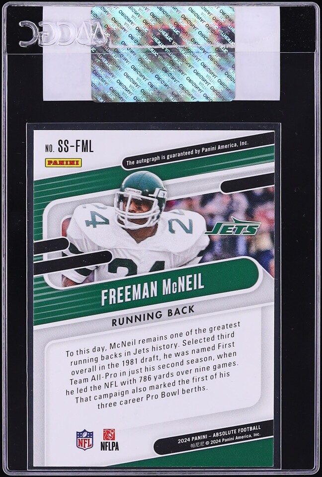 2024 Absolute Standouts Red Freeman McNeil AUTO /75 #SS-FML CGC AUTH