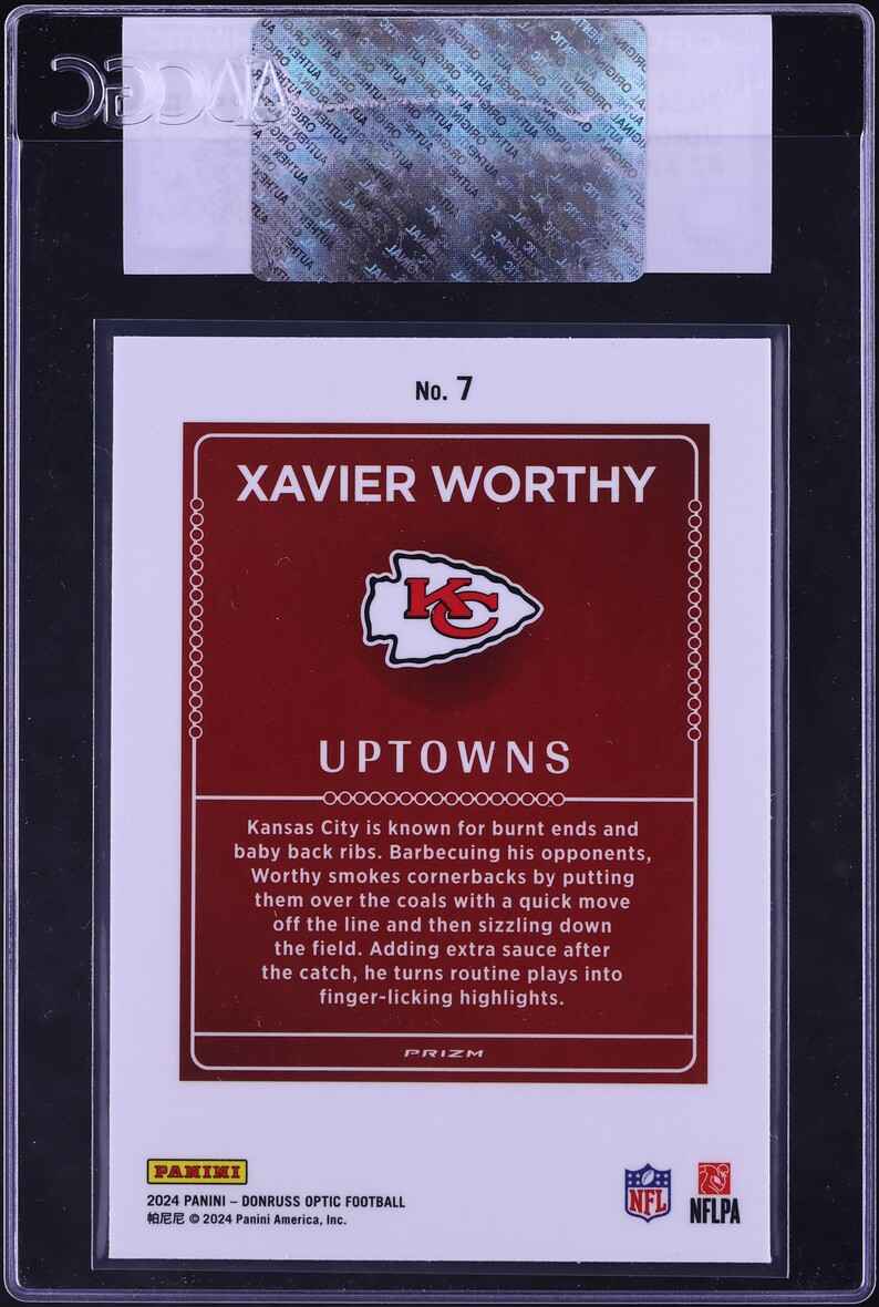2024 Donruss Optic Uptowns Xavier Worthy ROOKIE #7 CGC AUTH