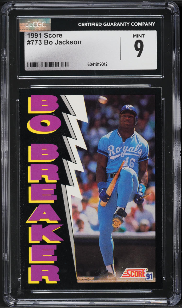 1991 Score Bo Jackson #773 CGC 9 MINT