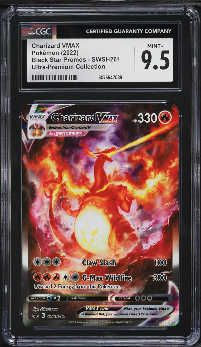 2022 Pokemon SWSH Black Star Promo Ultra Premium Charizard VMAX #SWSH261 CGC 9.5