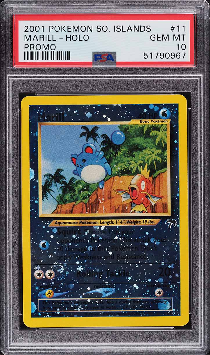 2001 Pokemon Southern Islands Promo Holo Marill #11 PSA 10 GEM MINT