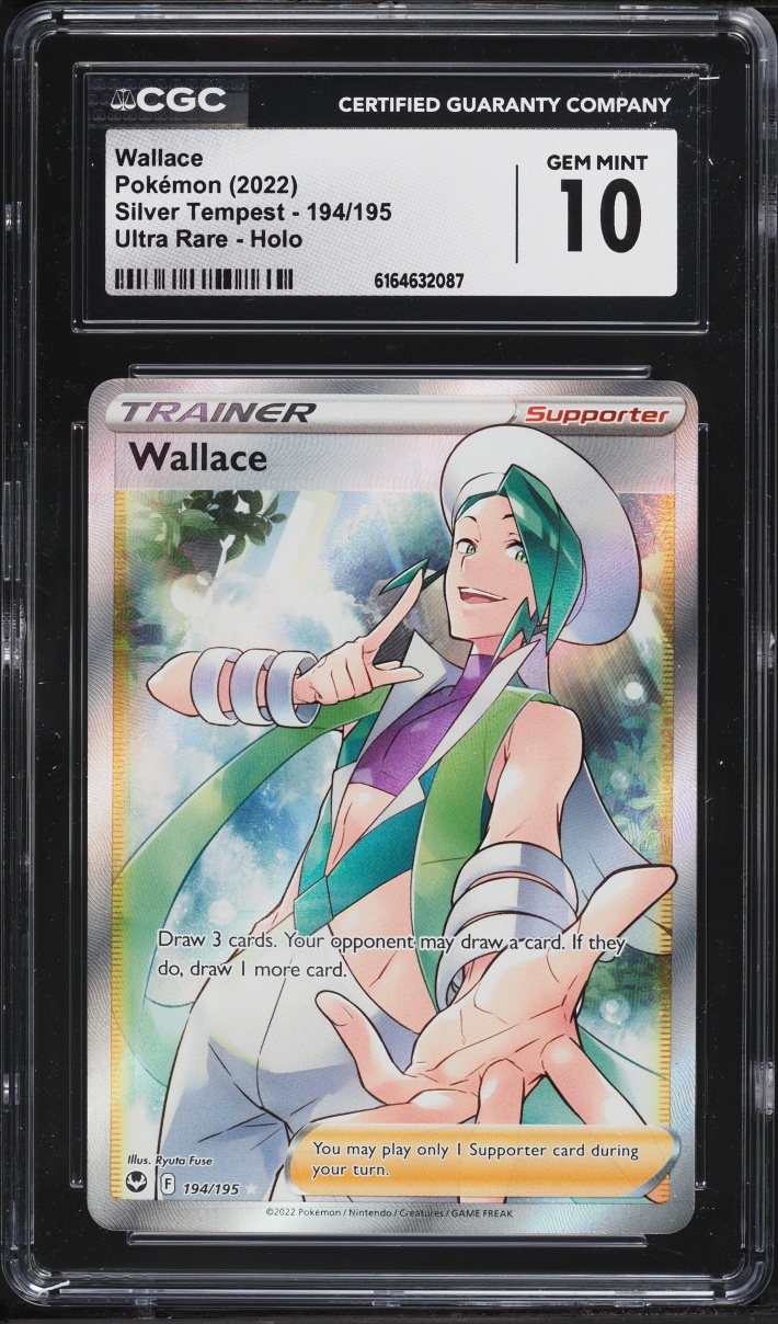 2022 Pokemon Sword & Shield Silver Tempest Full Art Wallace #194 CGC 10 GEM MINT