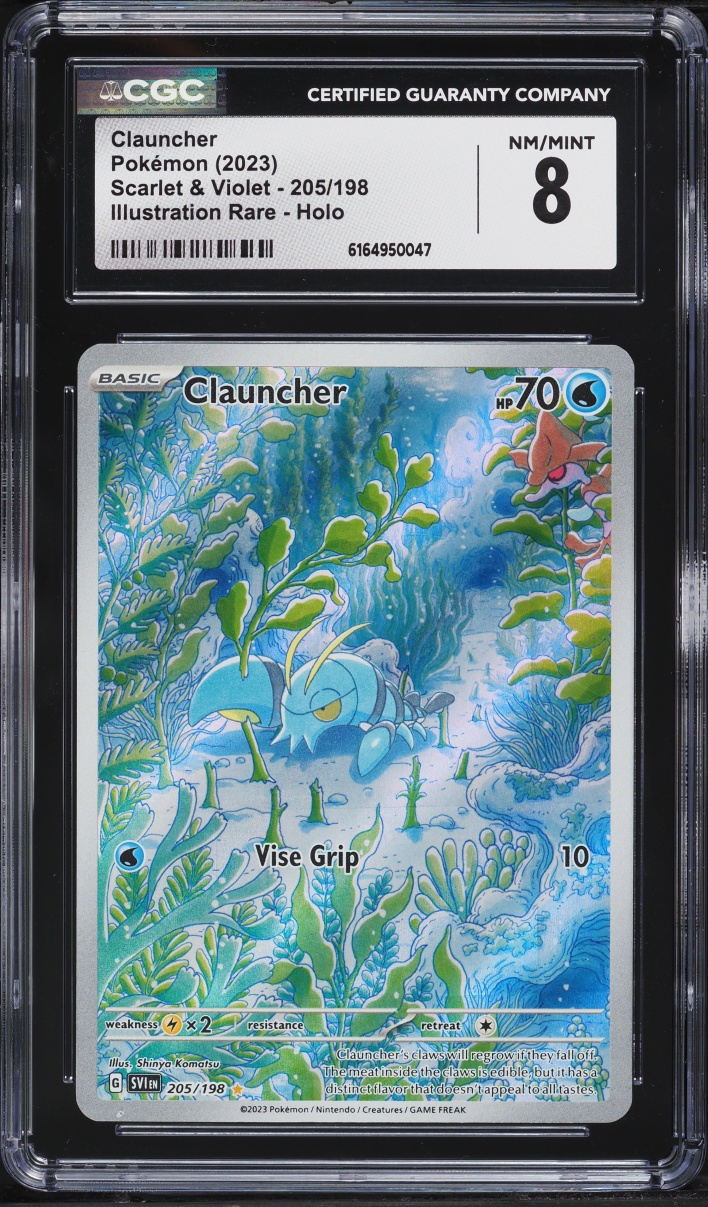 2023 Pokemon Scarlet & Violet IR Clauncher #205 CGC 8 NM-MT