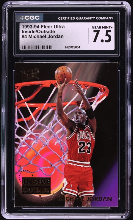 1993 Ultra Inside Outside Michael Jordan #4 CGC 7.5 NRMT+