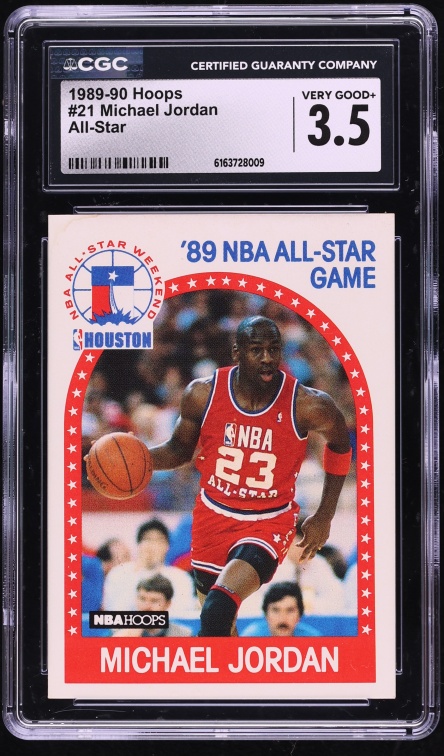 1989 Hoops All Star Michael Jordan #21 CGC 3.5 VG+