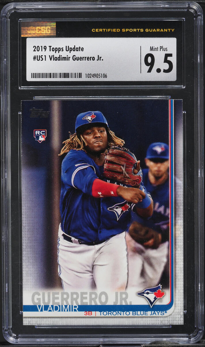 2019 Topps Update Vladimir Guerrero Jr. ROOKIE #US1 CSG 9.5 MINT+