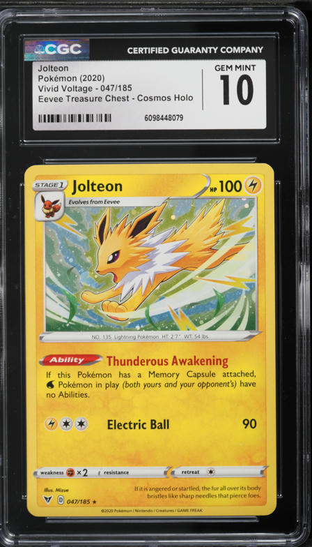 2003 Pokemon EX Sandstorm Holo Jolteon #6 CGC 10 GEM MINT on