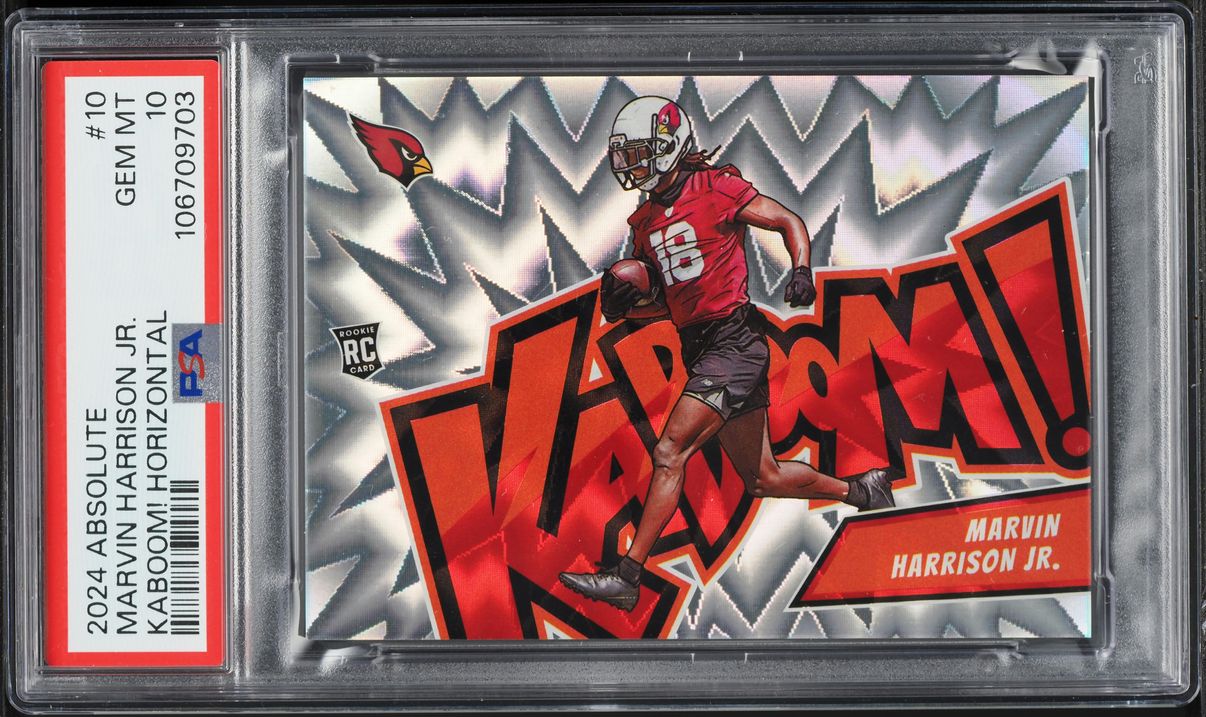 2024 Absolute Kaboom! Horizontal Marvin Harrison Jr. ROOKIE #10 PSA 10 GEM MINT
