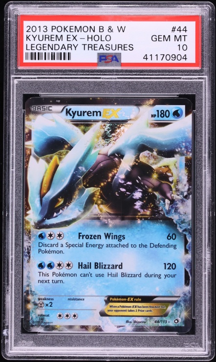 2013 Pokemon Black & White Legendary Treasures Holo Kyurem EX #44 PSA 10 GEM MINT