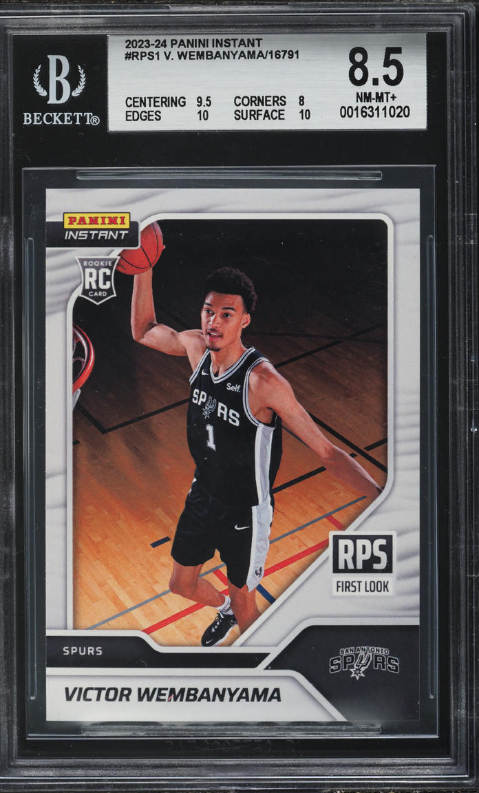 2023 Panini Instant First Look Victor Wembanyama ROOKIE #RPS-1 BGS 8.5 NM-MT+
