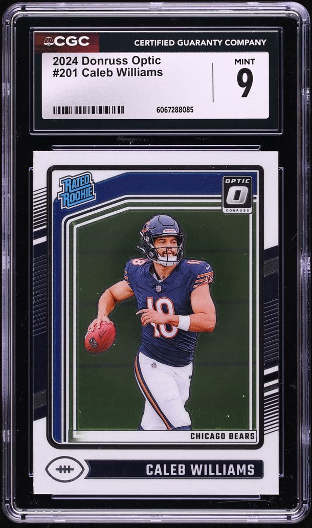 2024 Donruss Optic Caleb Williams ROOKIE #201 CGC 9 MINT