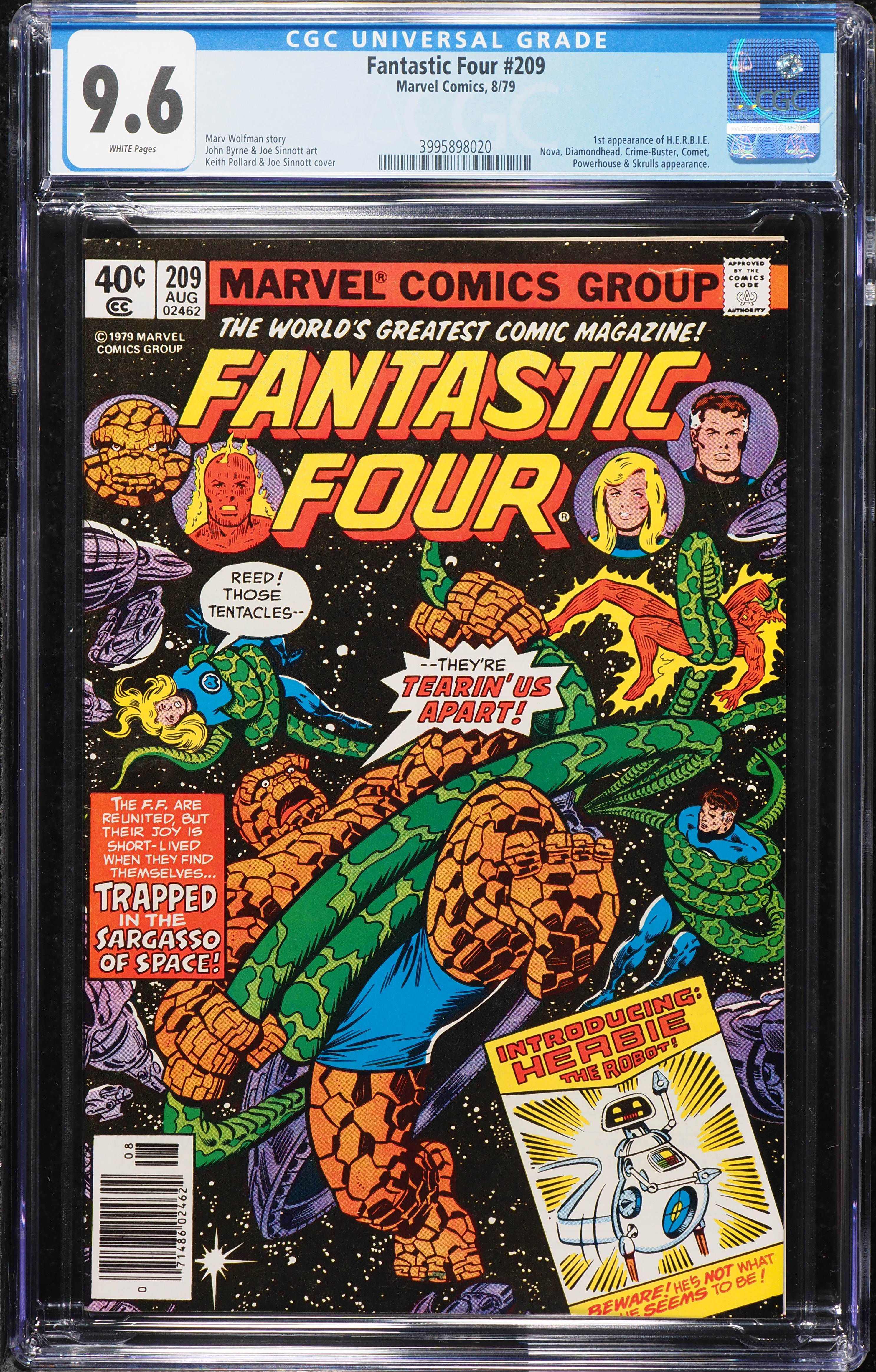 Fantastic Four #209 (Marvel, 1979) CGC 9.6 White Pages