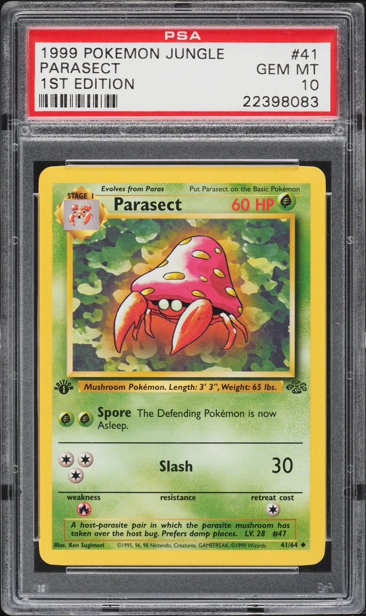 1999 Pokemon Jungle 1st Edition Parasect #41 PSA 10 GEM MINT
