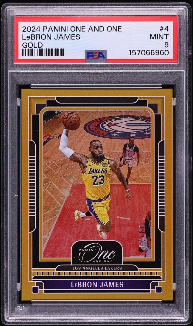 2024 Panini One And One Gold LeBron James #4 PSA 9 MINT