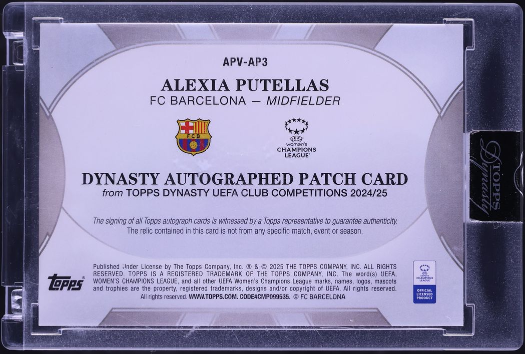 2024 Topps Dynasty UEFA Club Competitions Gold Alexia Putellas PATCH ...