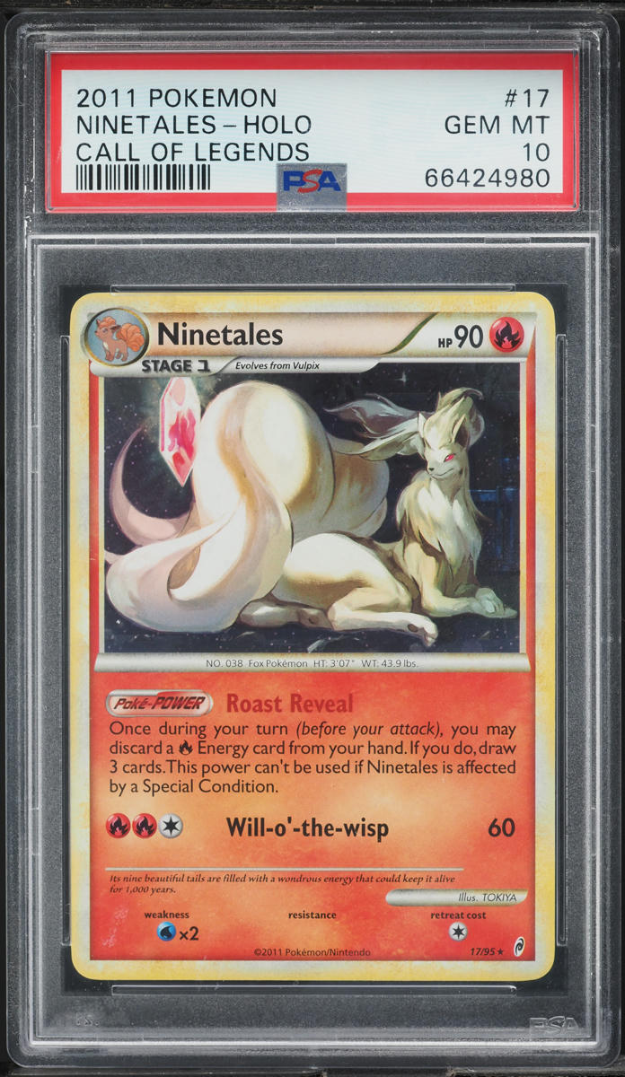2011 Pokemon Call Of Legends Holo Ninetales #17 PSA 10 GEM MINT