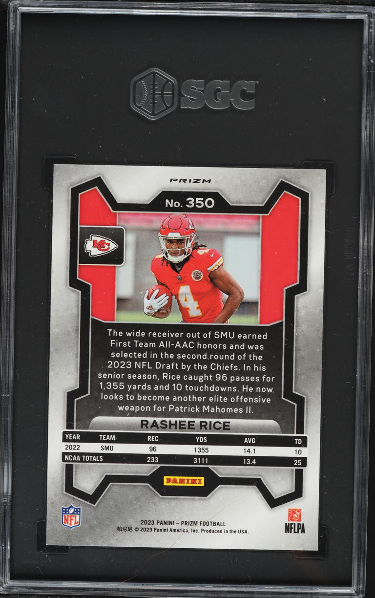 2023 Panini Prizm Silver Rashee Rice ROOKIE #350 SGC 8.5 NM-MT+