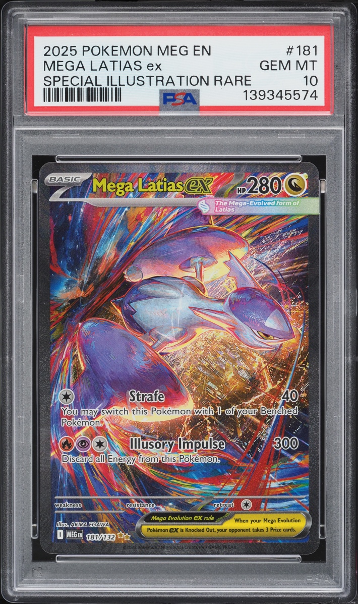 2025 Pokemon Mega Evolution SIR Mega Latias ex #181 PSA 10 GEM MINT