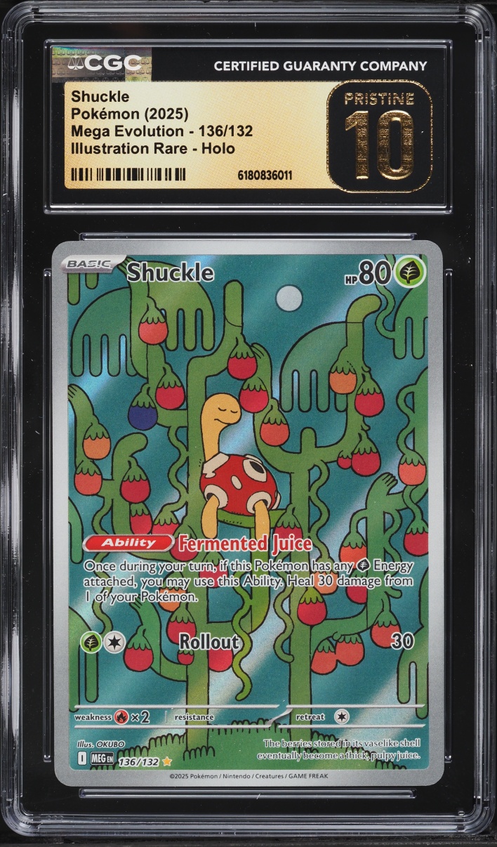 2025 Pokemon Mega Evolution IR Shuckle #136 CGC 10 PRISTINE