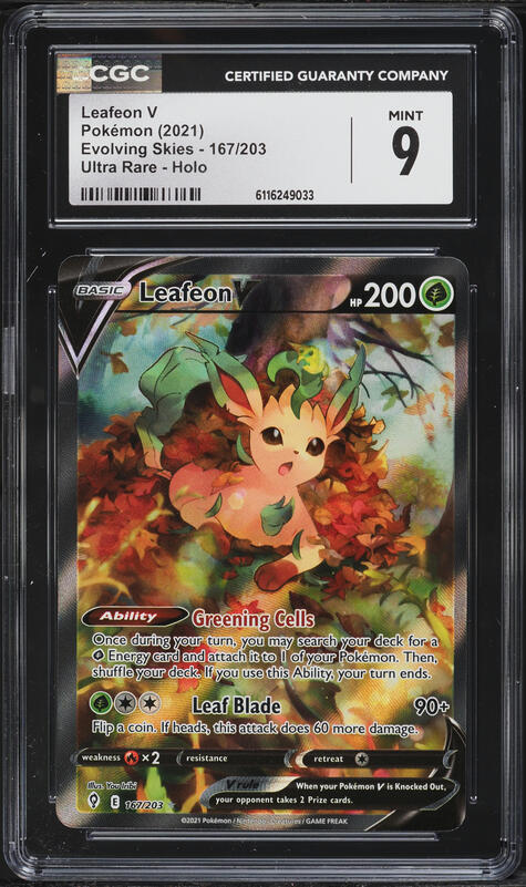 2021 Pokemon Japanese SWSH Eevee Heroes Alt Art Leafeon V #71 CGC