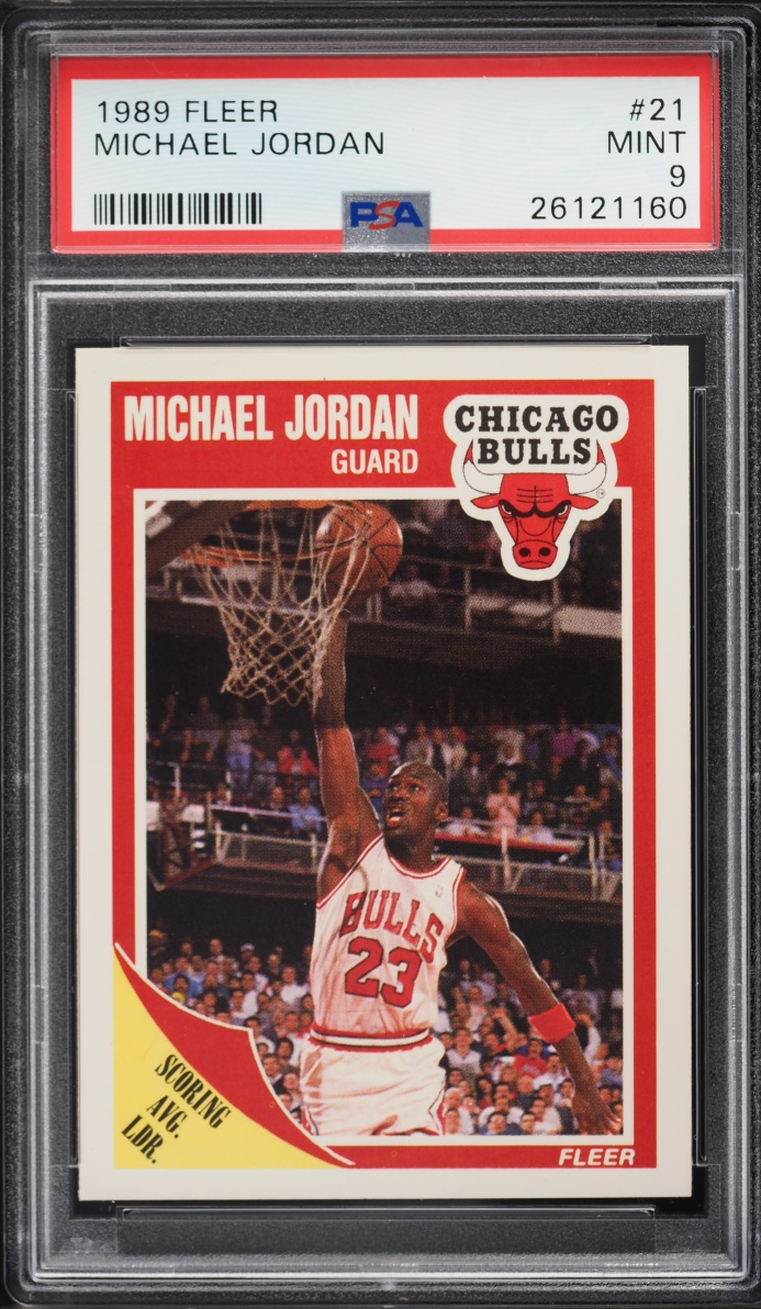 1989 Fleer Basketball Michael Jordan #21 PSA 9 MINT