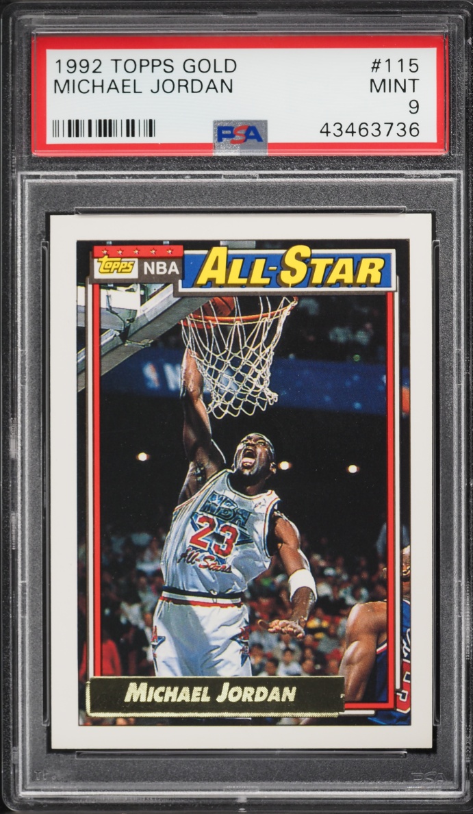 1992 Topps Gold Michael Jordan #115 PSA 9 MINT