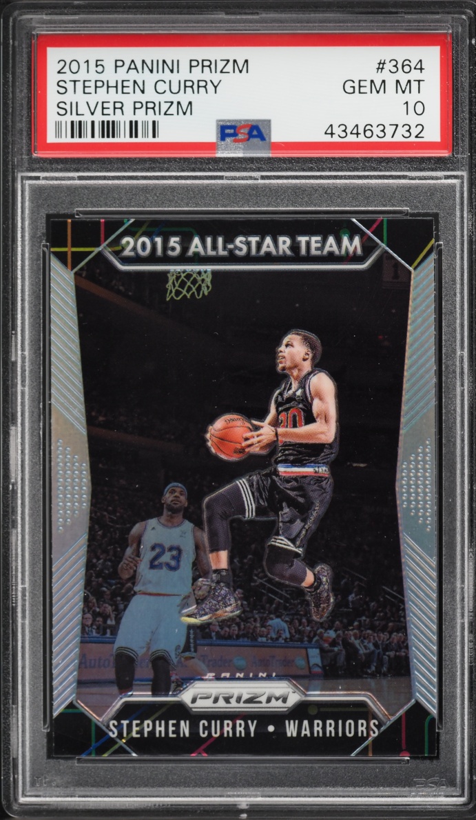 2015 Panini Prizm Silver Stephen Curry #364 PSA 10 GEM MINT