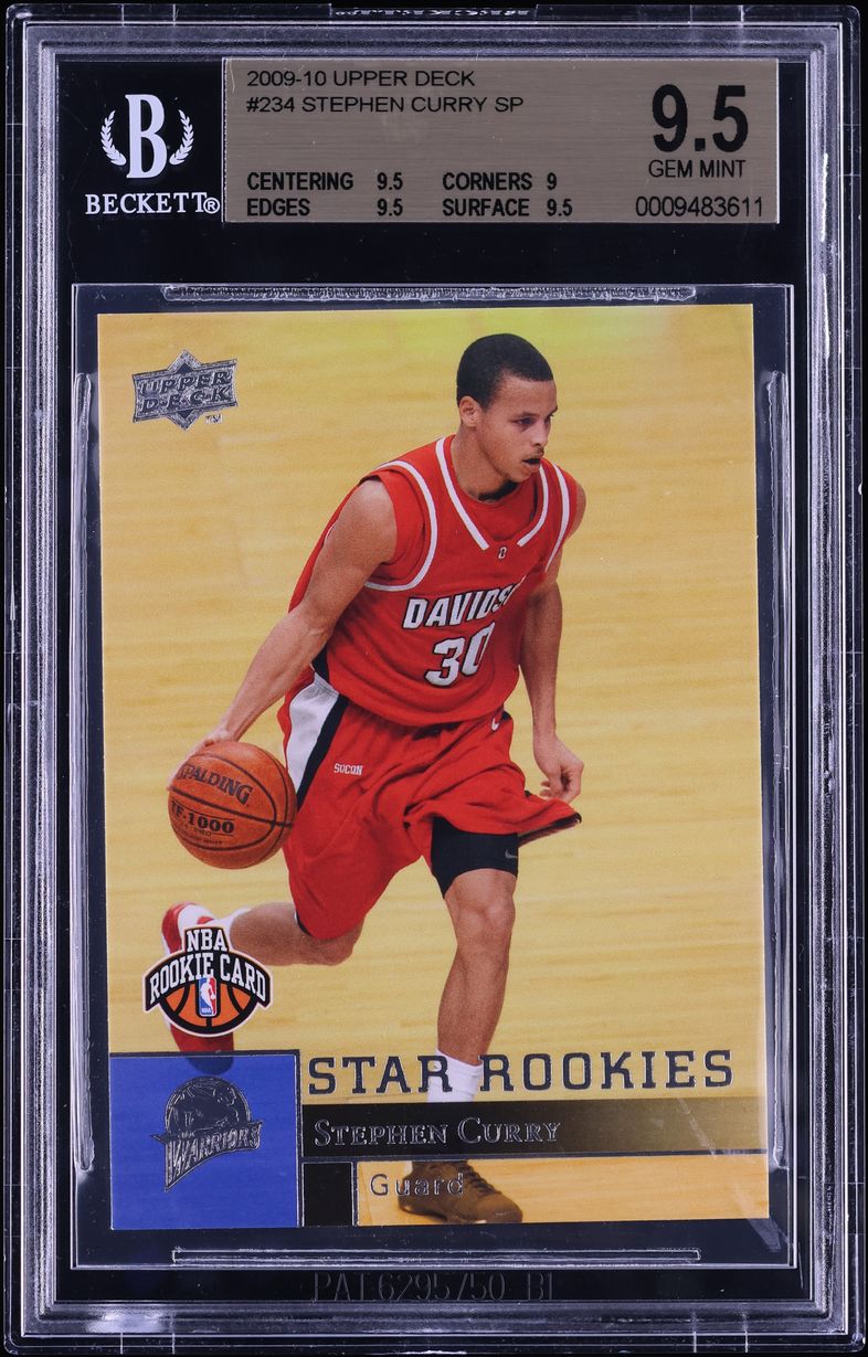 2009 Upper Deck Basketball Stephen Curry ROOKIE #234 BGS 9.5 GEM MINT