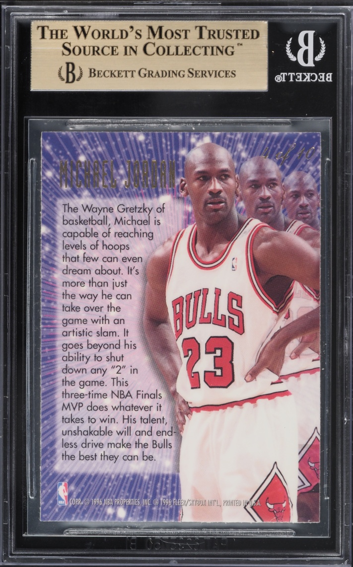 1995 Flair New Heights Michael Jordan #4 BGS 9.5 GEM MINT - Photo 2