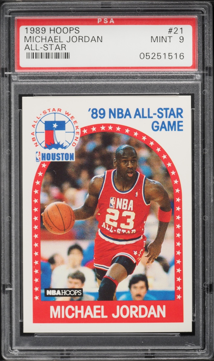 1989 Hoops Michael Jordan ALL-STAR #21 PSA 9 MINT