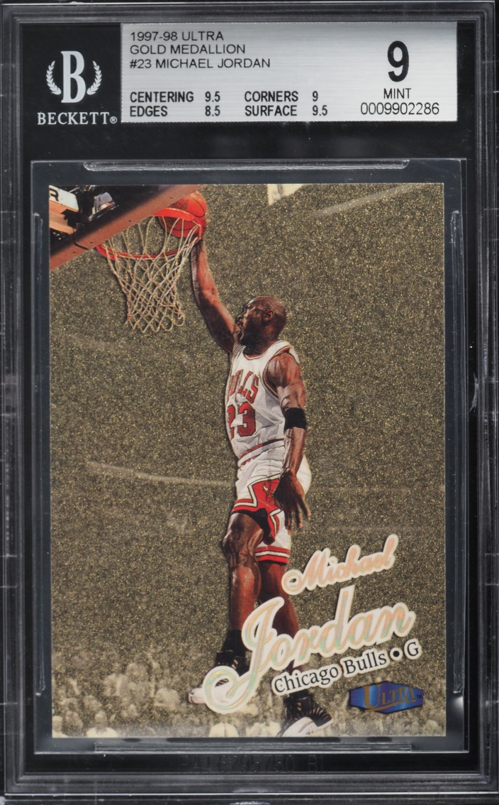1997 Ultra Gold Medallion Michael Jordan #23 BGS 9 MINT