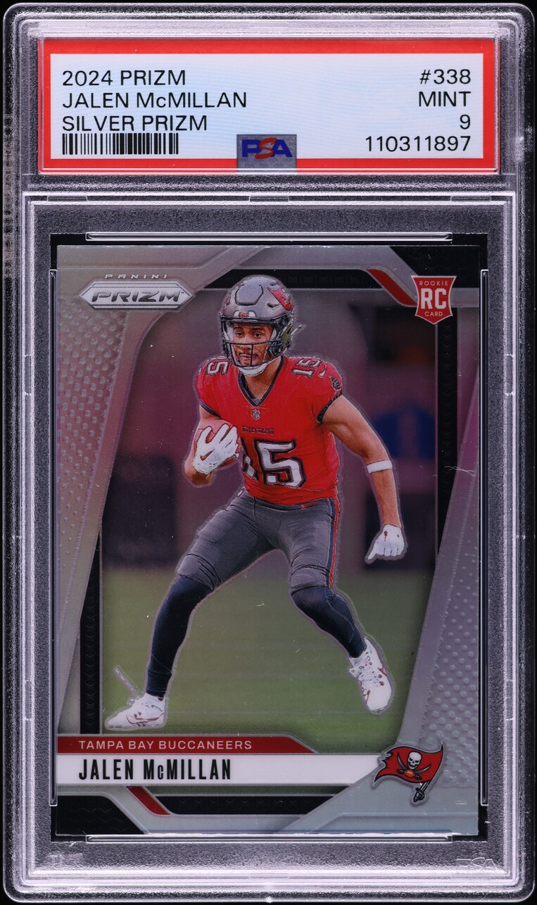 2024 Panini Prizm Silver Jalen McMillan ROOKIE #338 PSA 9 MINT