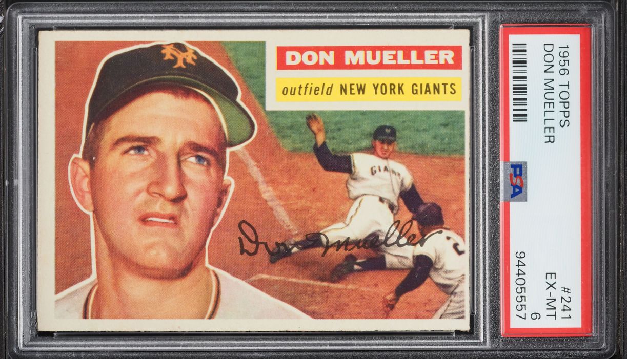 1956 Topps Don Mueller #241 PSA 6 EXMT