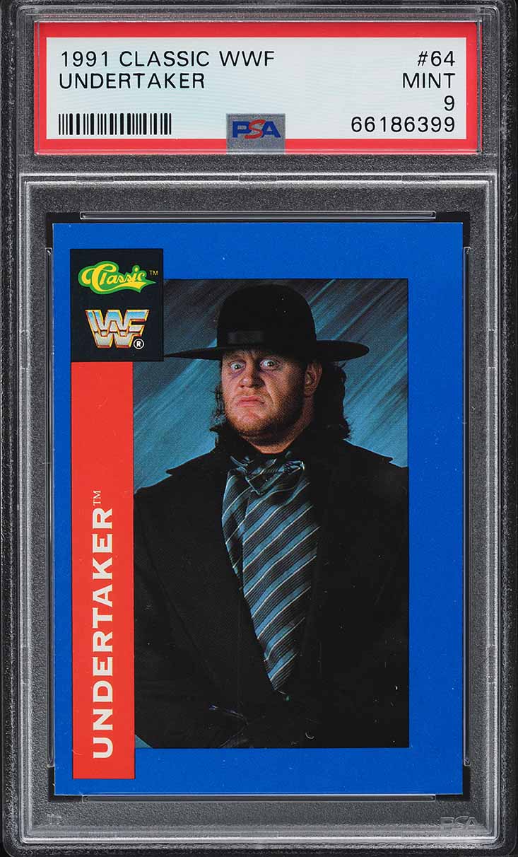 1991 Classic WWF Wrestling Undertaker #64 PSA 9 MINT