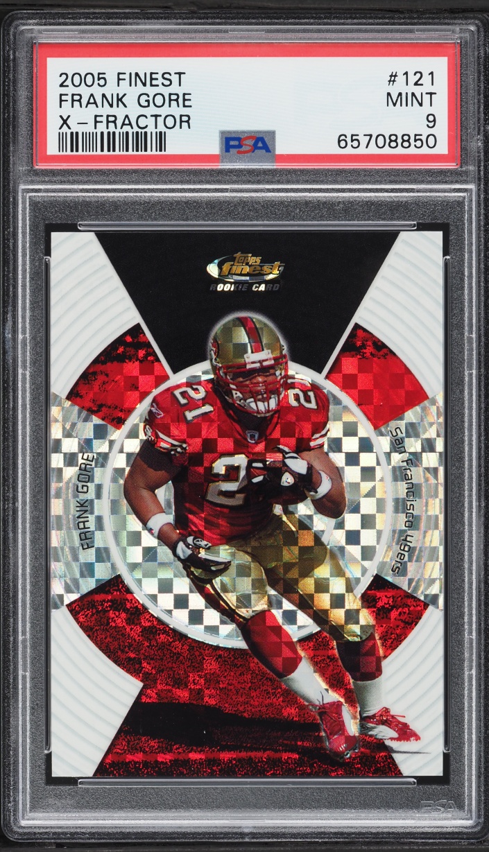 2005 Finest Xfractor Frank Gore ROOKIE /250 #121 PSA 9 MINT